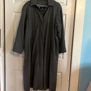 London Fog Women's Long Trench Coat - Gray - NICE!!